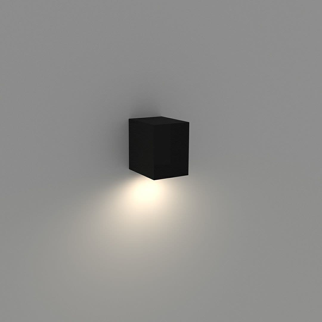 دکوراتیو مربع یک طرفه لامپ خور (RL208-1 SQ)