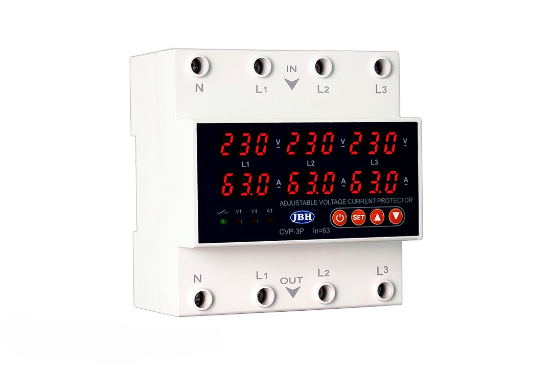 محافظ ولتاژ _جریان سه فاز 63 آمپر برند JBH