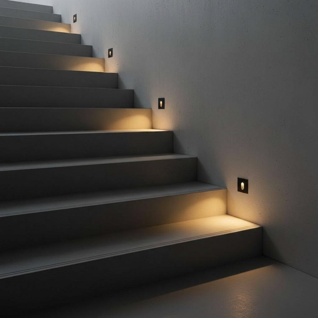 چراغ زیر پله ای 5 وات LED با ابعاد cm 4*4 برند تات نور