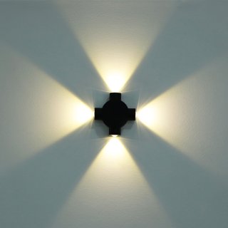 دکوراتیو گرد لوله کوتاه لنز محدب چهار طرفه (RL204-4)