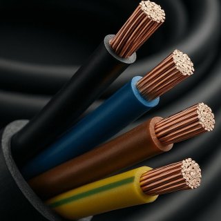 کابل افشان 2/5*2 برند کرمان رادین (کلاف 100 متری)
